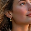 image:imageRossSimons Italian 14kt Yellow Gold Love Knot Drop Earrings