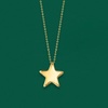 image:imageRossSimons Italian 14kt Yellow Gold Star NecklaceNo Gemstone