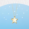 image:imageRossSimons Italian 14kt Yellow Gold Star NecklaceNo Gemstone