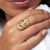 image:imageRossSimons Italian 18kt Gold Over Sterling Abstract Floral RingNo Gemstone