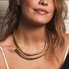 image:imageRossSimons Italian 18kt Gold Over Sterling Flexible 4In1 NecklaceBracelet