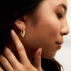 image:imageRossSimons Italian 18kt Gold Over Sterling TripleSquare Hoop Earrings