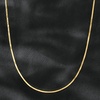 image:imageRossSimons Italian 2mm 18kt Gold Over Sterling Herringbone NecklaceNo Gemstone