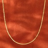 image:imageRossSimons Italian 2mm 18kt Gold Over Sterling Herringbone NecklaceNo Gemstone