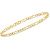 image:imageRossSimons Italian 35mm 18kt Gold Over Sterling FigaroLink Anklet 10 inches