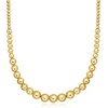 image:imageRossSimons Italian 410mm 18kt Gold Over Sterling Graduated Bead NecklaceNo Gemstone