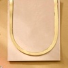 image:imageRossSimons Italian 4mm 18kt Gold Over Sterling Herringbone NecklaceNo Gemstone