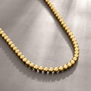 image:imageRossSimons Italian 8mm 18kt Gold Over Sterling Bead NecklaceNo Gemstone