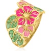image:imageRossSimons Italian Multicolored Enamel Flower Ring in 14kt Yellow GoldNo Gemstone