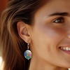 image:imageRossSimons Italian Multicolored Murano Glass Hydrangea Drop Earrings in 18kt Gold Over Sterling