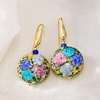 image:imageRossSimons Italian Multicolored Murano Glass Hydrangea Drop Earrings in 18kt Gold Over Sterling