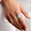 image:imageRossSimons Italian Sterling Silver SquarePattern RingNo Gemstone