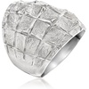 image:imageRossSimons Italian Sterling Silver SquarePattern RingNo Gemstone