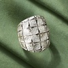 image:imageRossSimons Italian Sterling Silver SquarePattern RingNo Gemstone