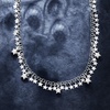 image:imageRossSimons Italian Sterling Silver Star Drop Necklace 18 inches