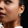 image:imageRossSimons Italian Sterling Silver TripleSquare Hoop Earrings