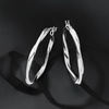 image:imageRossSimons Italian Sterling Silver Twisted Hoop Earrings