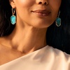 image:imageRossSimons Italian Tagliamonte Blue Venetian Glass Flora Drop Earrings in 18kt Gold Over Sterling