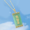 image:imageRossSimons Jade Blessings Wealth and Longevity Pendant in 14kt Yellow Gold