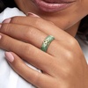image:imageRossSimons Jade Clover Station Ring in 18kt Gold Over SterlingJade