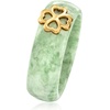 image:imageRossSimons Jade Clover Station Ring in 18kt Gold Over SterlingJade