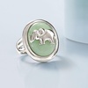 image:imageRossSimons Jade Elephant Ring in Sterling SilverJade
