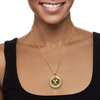 image:imageRossSimons Jade Tiger Head Pendant Necklace in 18kt Gold Over Sterling 18 inches