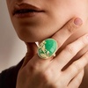 image:imageRossSimons Jade Vine Ring in 18kt Gold Over SterlingJade
