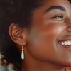 image:imageRossSimons Jade and 20 ct tw Peridot Drop Earrings With White Topaz in 18kt Gold Over Sterling
