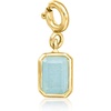 image:imageRossSimons JuneMoonstone  Rectangular Birthstone Charm in 18kt Gold Over Sterling