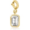 image:imageRossSimons JuneMoonstone  Rectangular Birthstone Charm in 18kt Gold Over Sterling