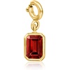 image:imageRossSimons JuneMoonstone  Rectangular Birthstone Charm in 18kt Gold Over Sterling