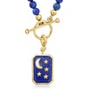 image:imageRossSimons Lapis and MotherOfPearl Moon and Stars Charm in 18kt Gold Over Sterling