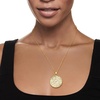 image:imageRossSimons MotherOfPearl Floral Pendant Necklace in 18kt Gold Over Sterling 18 inches