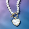 image:imageRossSimons MotherOfPearl Heart Toggle Necklace in 18kt Gold Over Sterlingmother of pearl
