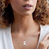 image:imageRossSimons MotherOfPearl and 30 ct tw White Topaz Cardinal Pendant Necklace With Multicolored Enamel in Sterling Silvermother of pearl