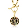 image:imageRossSimons Onyx Moonstone and 13 ct tw MultiGemstone Zodiac Symbols Charm in 18kt Gold Over Sterling