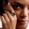 image:imageRossSimons Onyx and 100 ct tw White Topaz Ring in 18kt Gold Over SterlingOnyx