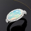 image:imageRossSimons Opal and 58 ct tw LabGrown Diamond Ring in PlatinumDiamond