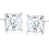 image:imageRossSimons PrincessCut CZ Stud Earrings in 14kt White GoldWhite