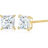 image:imageRossSimons PrincessCut CZ Stud Earrings in 14kt Yellow GoldWhite