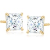 image:imageRossSimons PrincessCut CZ Stud Earrings in 14kt Yellow GoldWhite