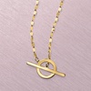 image:imageRossSimons Pure Collection Italian 14kt Yellow Gold LumachinaChain Toggle Necklace 20 inches