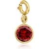 image:imageRossSimons SeptemberSapphire  Round Birthstone Charm in 18kt Gold Over Sterling