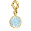 image:imageRossSimons SeptemberSapphire  Round Birthstone Charm in 18kt Gold Over Sterling