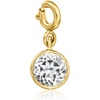 image:imageRossSimons SeptemberSapphire  Round Birthstone Charm in 18kt Gold Over Sterling