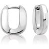 image:imageRossSimons Silver and 14kt GoldPlated Hoop Drop Earrings