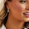 image:imageRossSimons Silver and 14kt GoldPlated Reversible Square Hoop Earrings