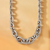 image:imageRossSimons Sterling Silver Alternating Twisted OvalLink NecklaceNo Gemstone