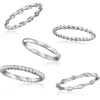 image:imageRossSimons Sterling Silver Jewelry Set 5 Stackable RingsNo Gemstone